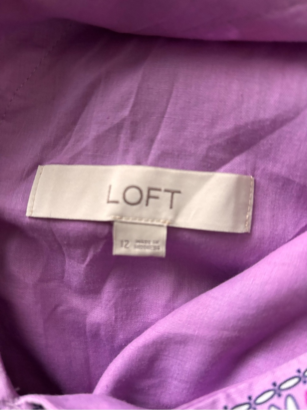 LOFT Pink Floral V-Neck Tiered Maxi Dress - Picture 4 of 4